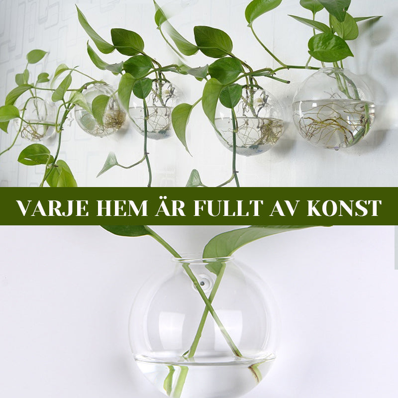 Kreative Vase für die Wandmontage