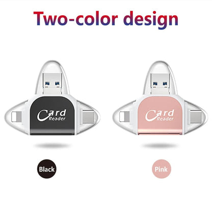 Multi-Port 4 in1 Universal SD TF Kartenleser