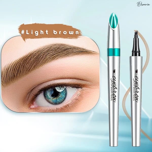 Wasserdichter 3D-Augenbrauenstift Microblading Tattoo Pen mit 4 Zähnen