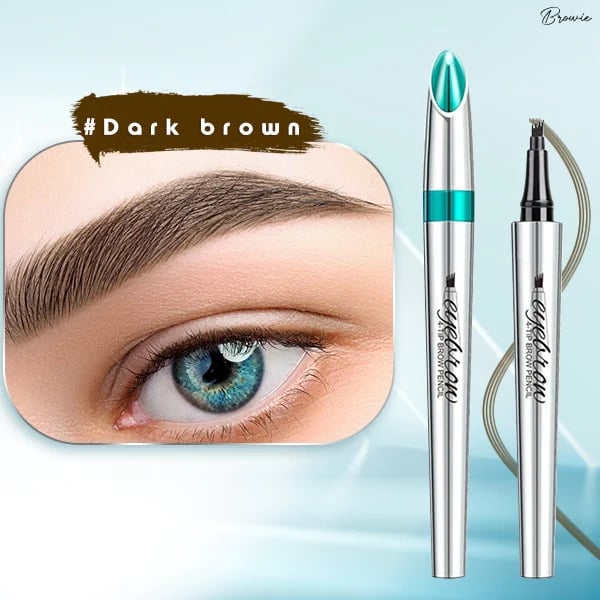 Wasserdichter 3D-Augenbrauenstift Microblading Tattoo Pen mit 4 Zähnen